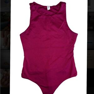 Nordstrom BP Burgundy Sleeveless Bodysuit